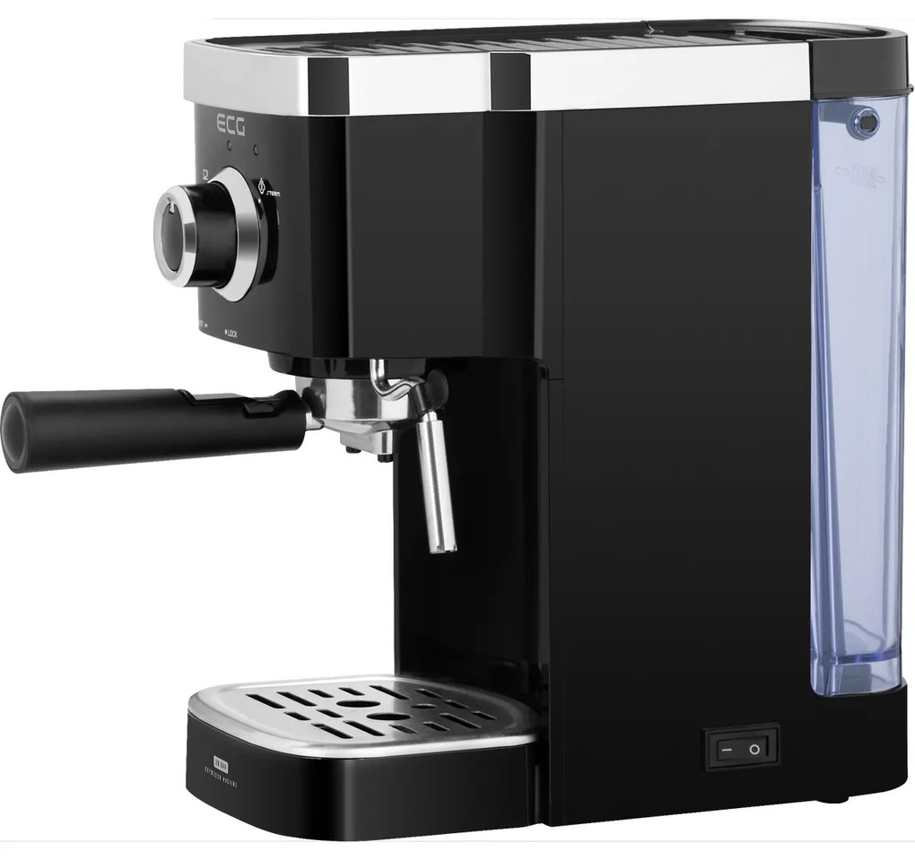 Espressor manual ECG ESP 20301 Black,1,25 l, negru