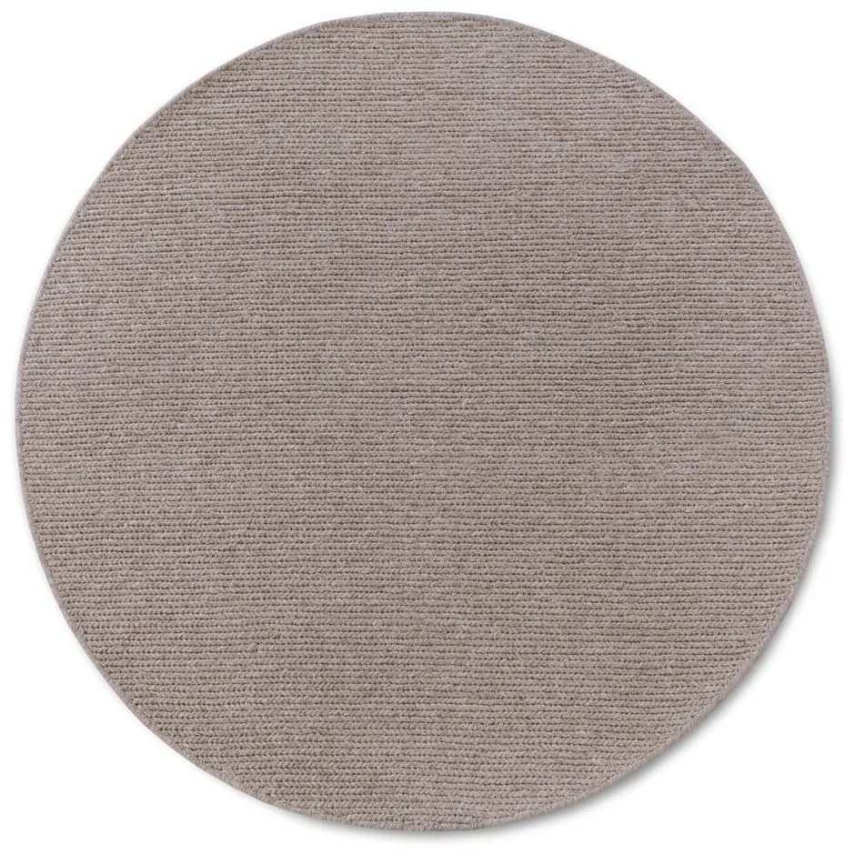 Covor maro deschis țesut manual rotund din lână ø 160 cm Francois – Villeroy&Boch