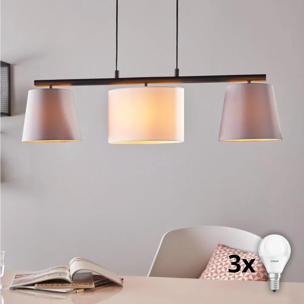 Eglo 98587 - Lustră LED suspendată pe cablu ALMEIDA 3xE14/25W/230V