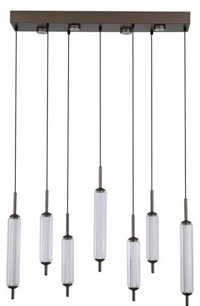 Searchlight 76210-7CL - Pendul LED dimabil pe cablu CATTAIL LED/33W/230V