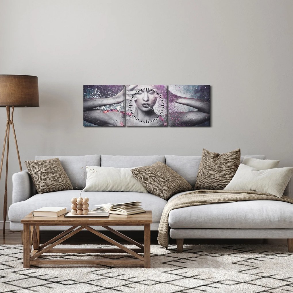 Tablou - Energie (cu ceas) (90x30 cm)