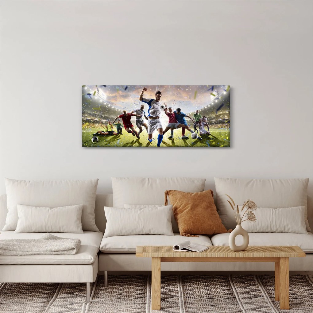 Tablou - Fotbal (120x50 cm)
