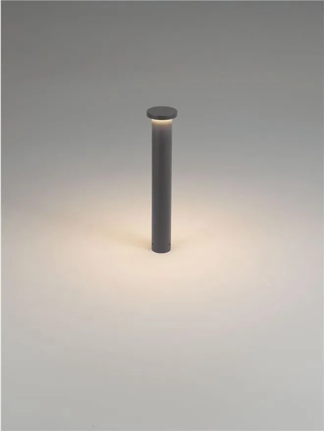 Stalp de exterior LED 2700K, IP65 BAST H-45cm gri inchis