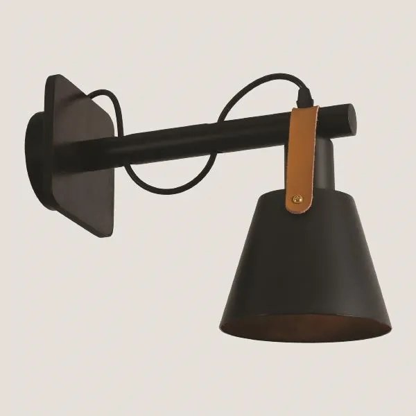 Lampă de perete 1xE27/40W/230V negru