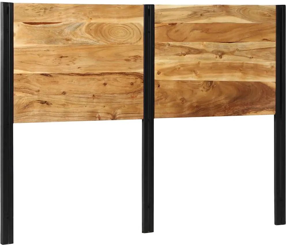 vidaXL Tăblie 140 cm lemn masiv de salcâm și fier