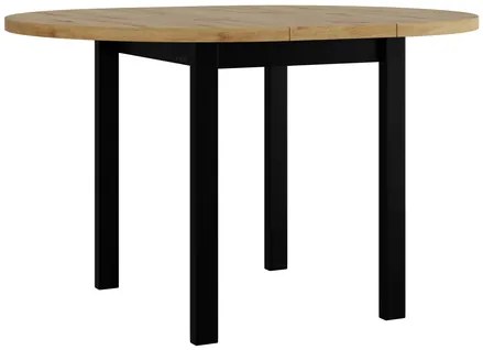 Masă sufragerie extensibilă Messas 100 130 II L (Stejar artisan + albă) (pentru 2-4 persoane). 1105399