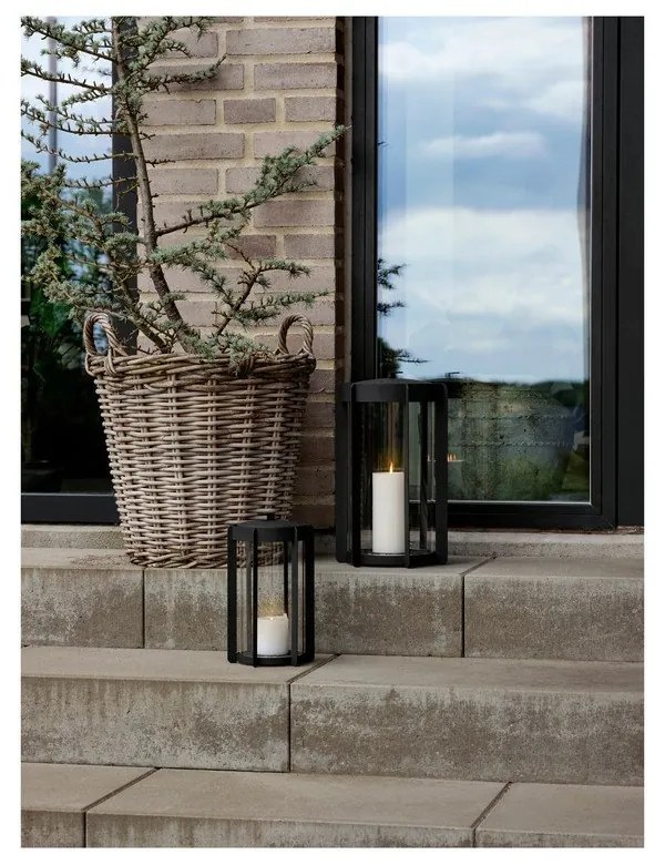 Felinar cu LED negru cu USB (înălțime 35 cm) Firefly – Zone