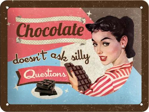 Nostalgic Art Placă metalică - Chocolate Doesn't Ask