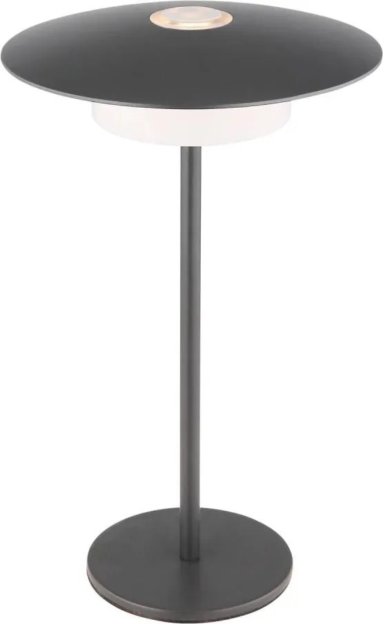 Globo 21024G-LED Lampă de masă reîncărcabilă cu control tactil KYLER LED/3W/3,7V 1800/2700/3000K gri