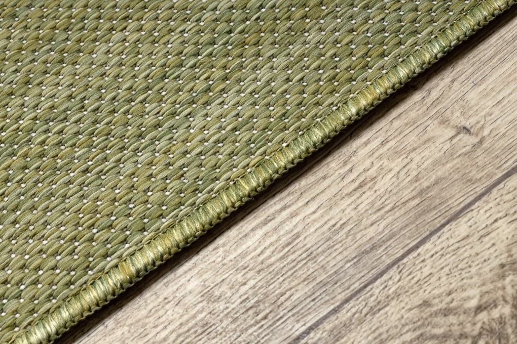 Covor, traversa SISAL SION A5165A Melanj țesute plate verde