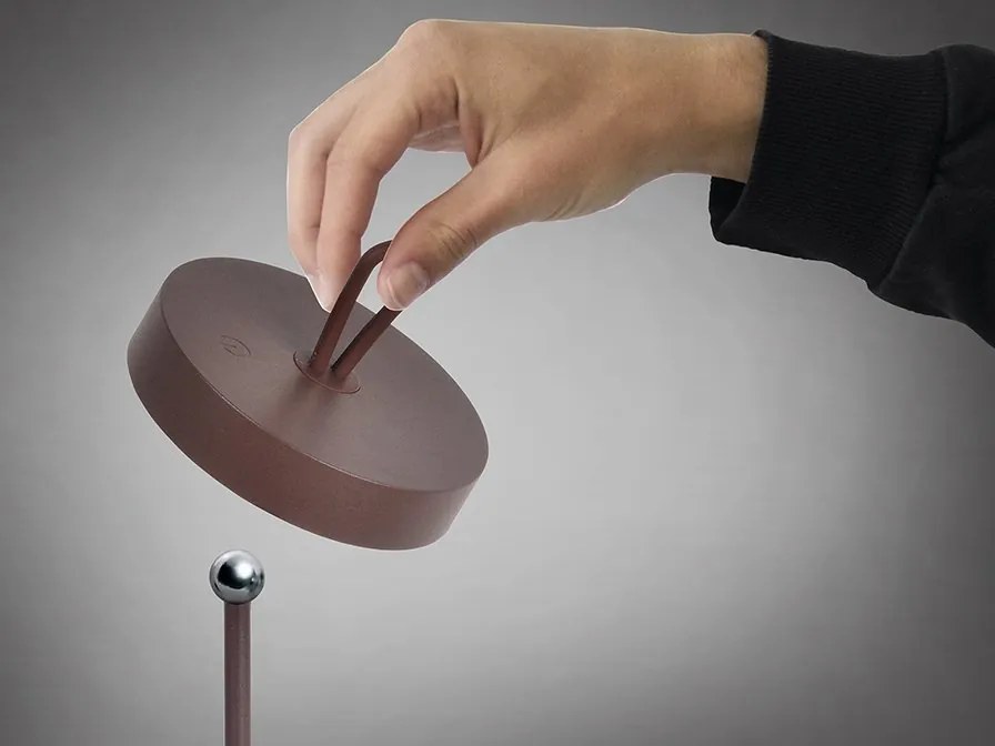 Lampa LED portabila iluminat decorativ IP54 JIGRA corten