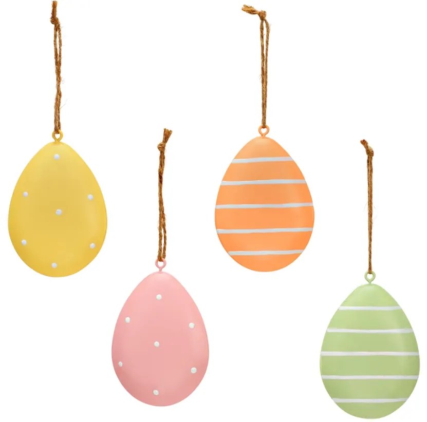 Oua metalice suspendate PASTEL EGG - mai multe culori Culoare: Galben