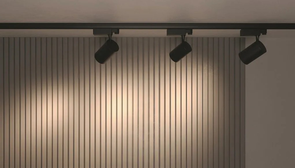 Spot LED, accesoriu pentru sinele trifazate Trinity/ Vuoro negru 10W 4000K