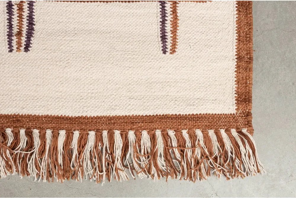 Covor teracotă din bumbac 200x300 cm Gambit – Dutchbone