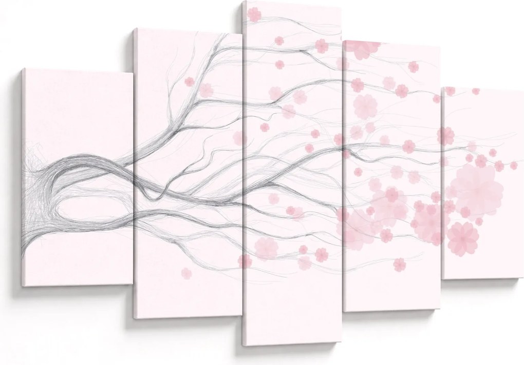 Tablou - Flori roz (150x105 cm)