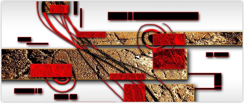 Tablou cu abstracție (120x50 cm)