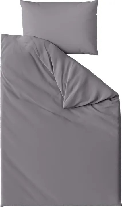 Lenjerie de pat din bumbac DENYX BLEND gri fermoar Dimensiune lenjerie de pat: 2 buc 70 x 90 cm | 200 x 220 cm