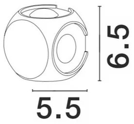 Aplica LED ambientala de exterior IP54 ZARI 4 neagra NVL-9226214