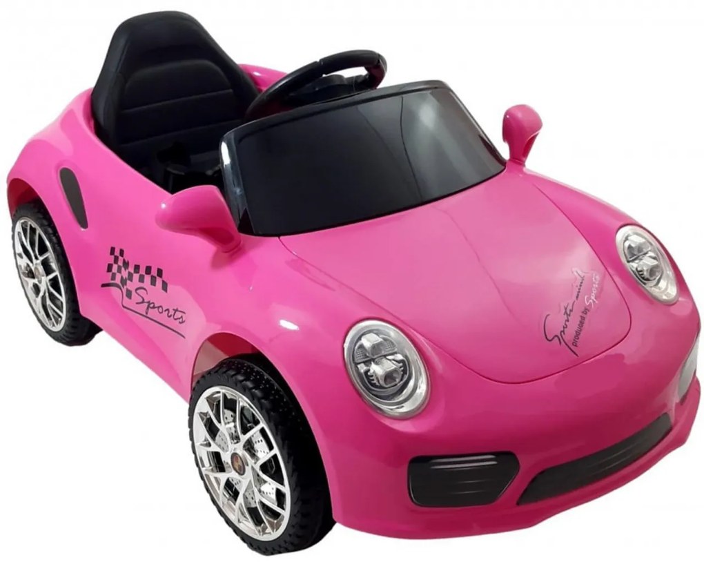 Masinuta Electrica cu acumulator pentru copii NOVOKIDS™ Beetle Mini Car, Cu telecomanda, Melodii si lumini, Max 30 kg, Usi cu deschidere, 2 Viteze,