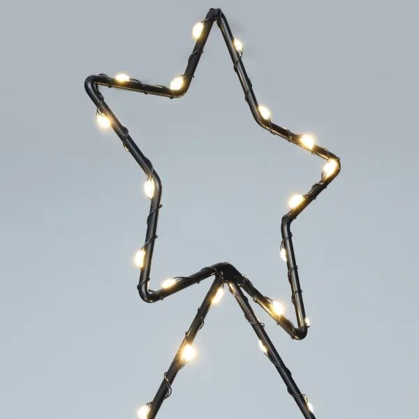 Solight 1V290 - Decorațiune LED de exterior pentru Crăciun, 85 LED, 3xAA, IP44, lumină caldă, în formă de brad