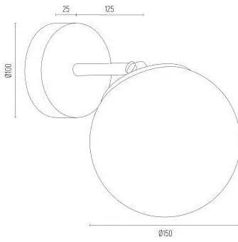 Aplica de perete design modern minimalist SATELITE PLUS alama