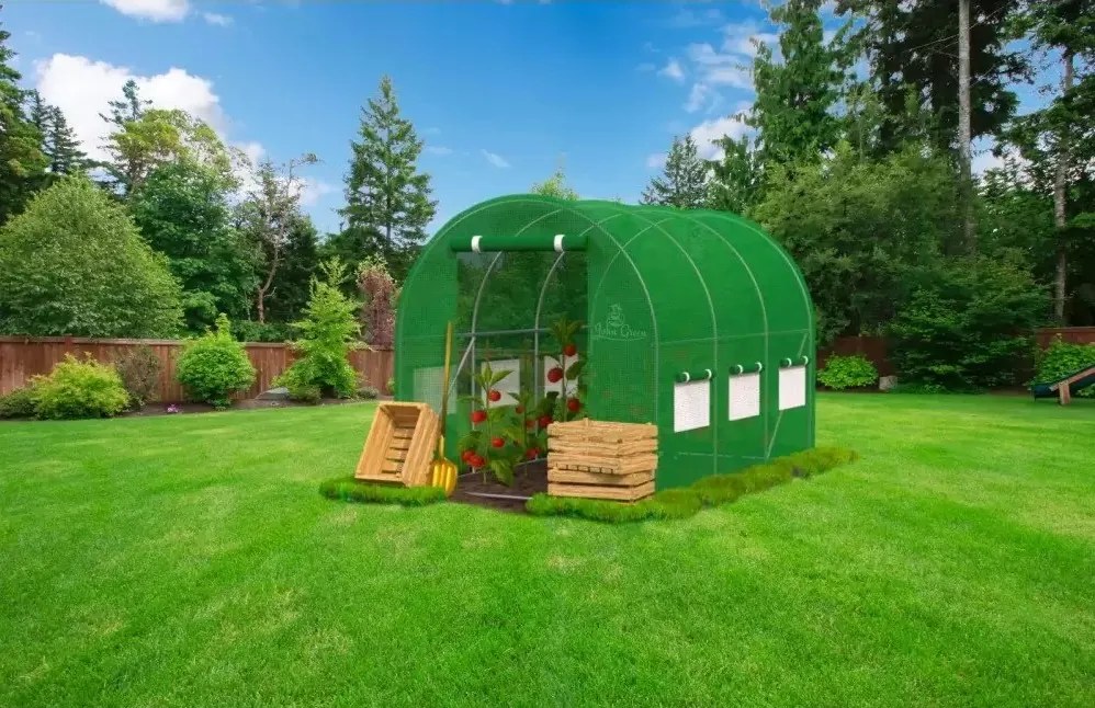 Tunel folie de gradina 2 x 3 x 2 m, verde