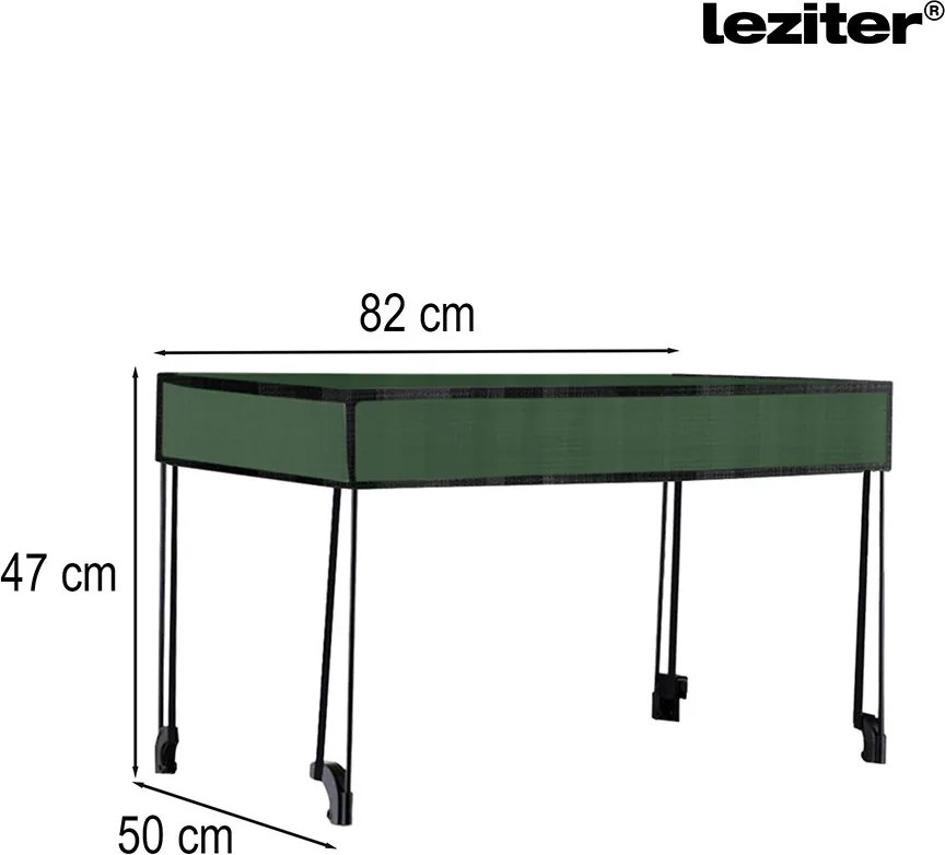 Cărucior de plajă pliabil premium de grădină cu acoperiș verde