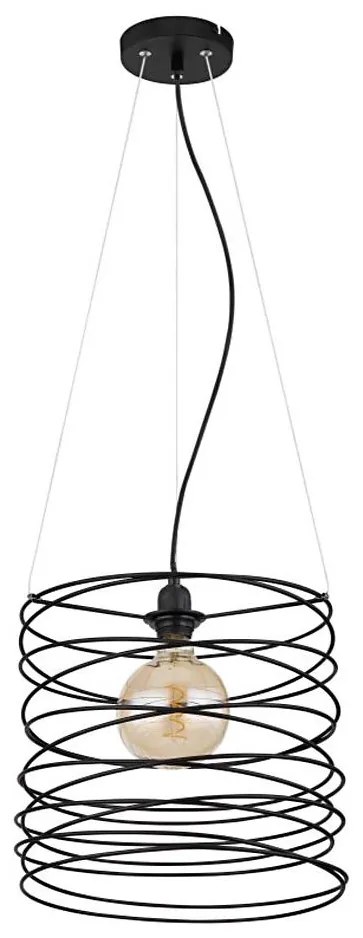 Globo 15640H - Pendul pe cablu TILLY 1xE27/60W/230V negru