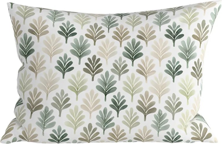 Fata de perna din microfibra TREES & STARS 50x70 cm, verde