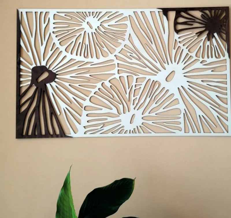 SENTOP | Pictura de perete sculptata din placaj din lemn plop original / maro FORGHF