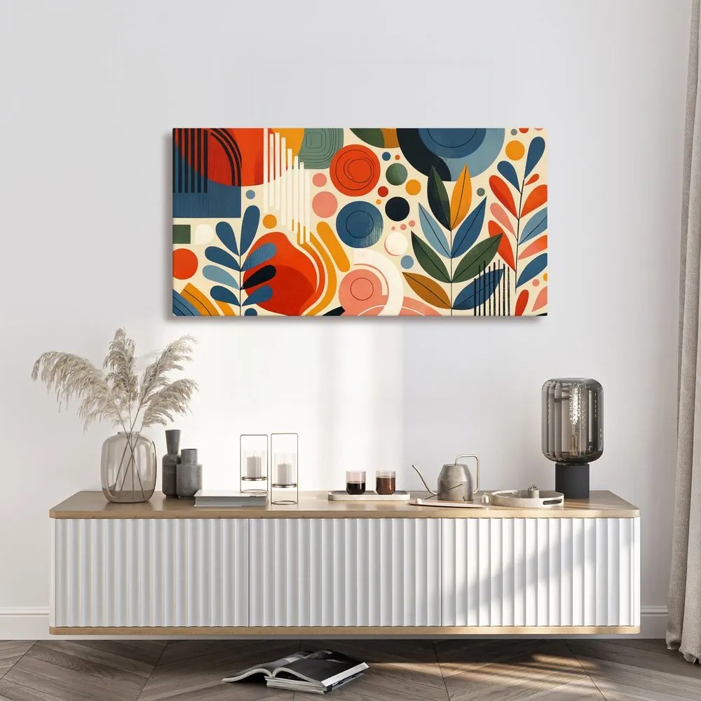 Tablou abstracție cu motiv natural