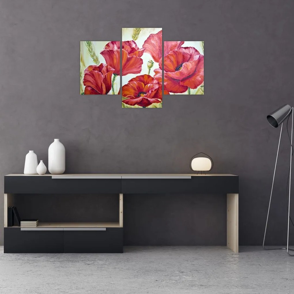 Tablou - Mac - flori (90x60 cm)