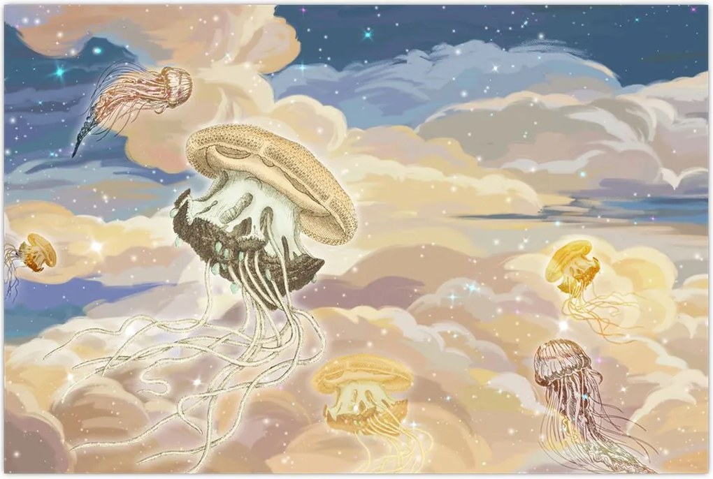 Tablou - Meduză Cerească (90x60 cm)