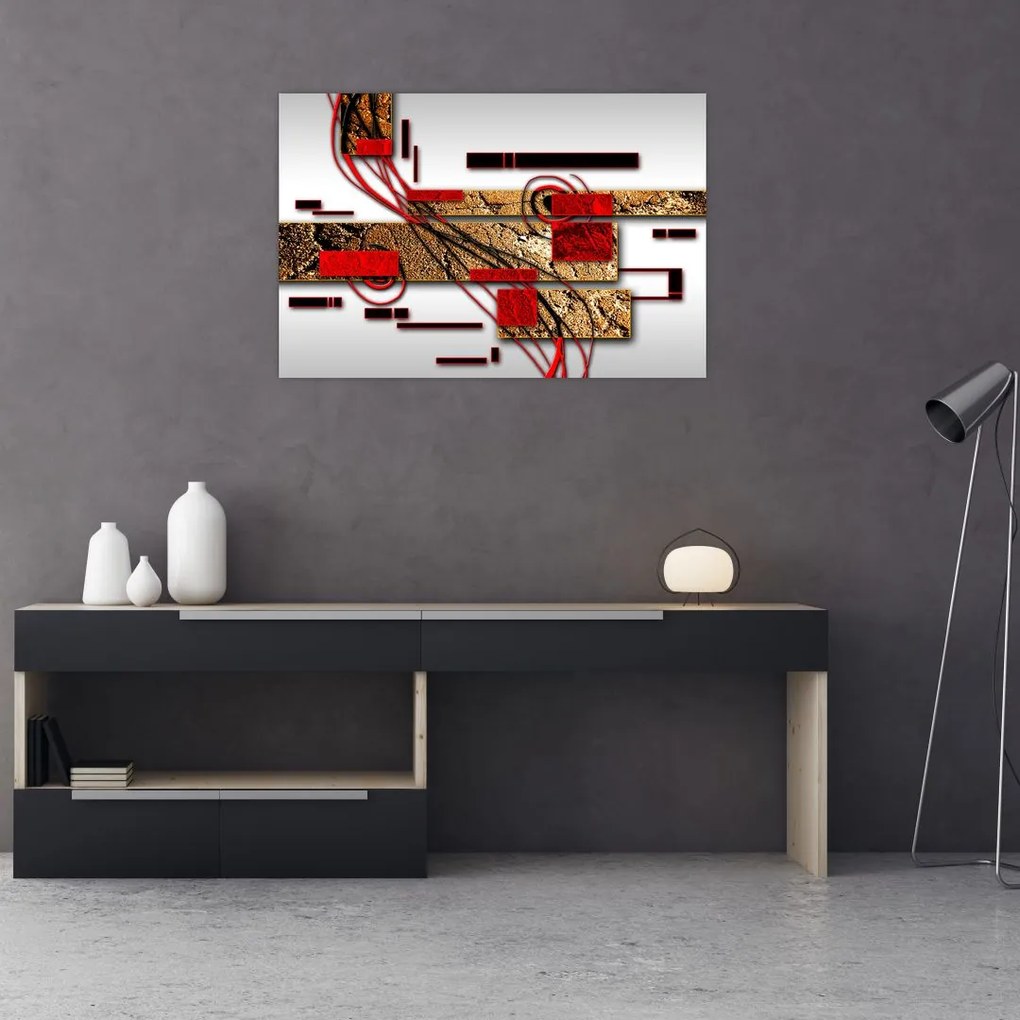 Tablou cu abstracție (90x60 cm)