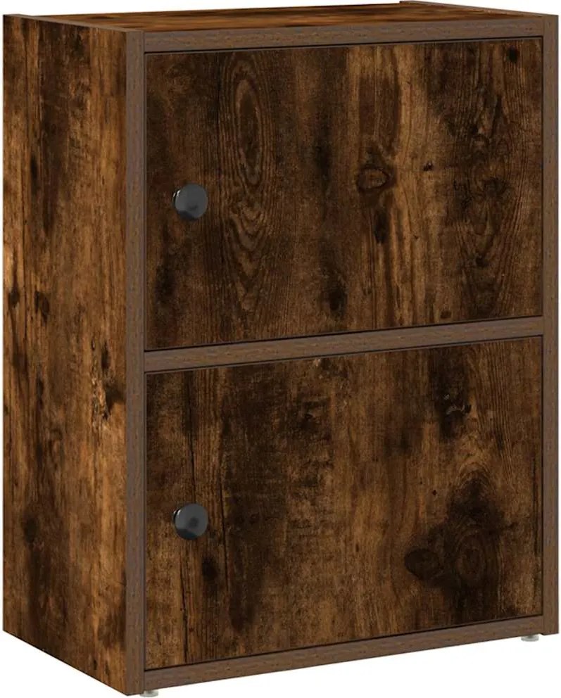 vidaXL Bibliotecă, stejar fumuriu, 40x24x52 cm, lemn prelucrat