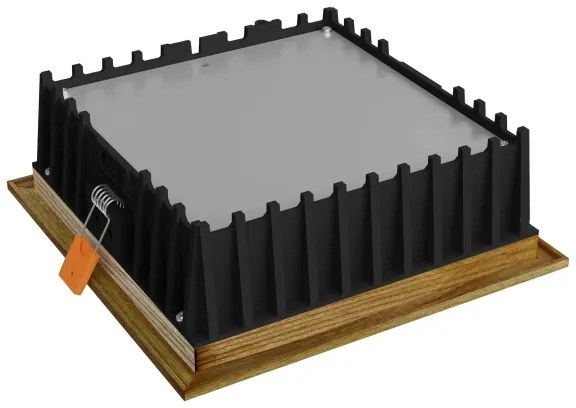 Corp de iluminat LED încastrat SQUARE LED/12W/230V 4000K 17x17 cm lemn masiv frasin APLED