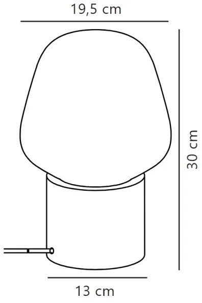 Lampă de masă Nordlux CHRISTINA 1xE27/25W/230V beton/negru