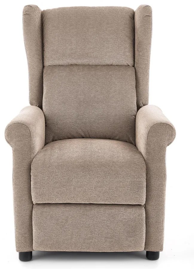 Fotoliu recliner cu functie de masaj Agustin M stofa bej