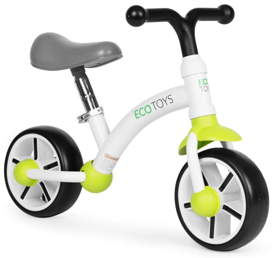 Jogging biciclete cu roți EVA scaun reglabil verde