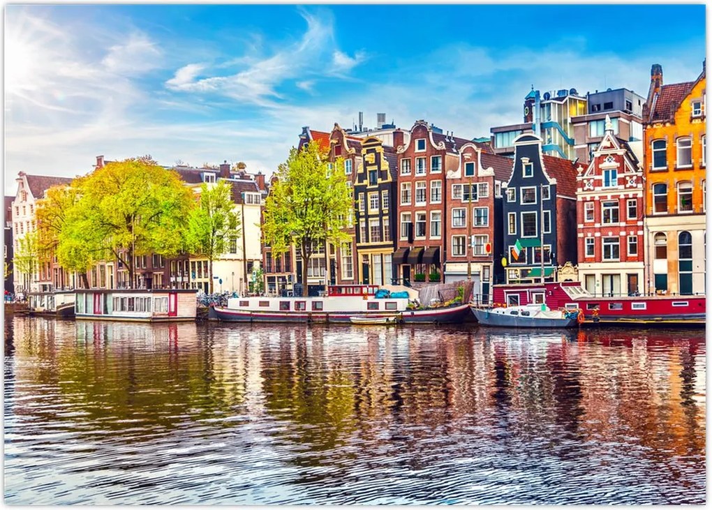 Tablou - Case dansatoare, Amsterdam (70x50 cm)