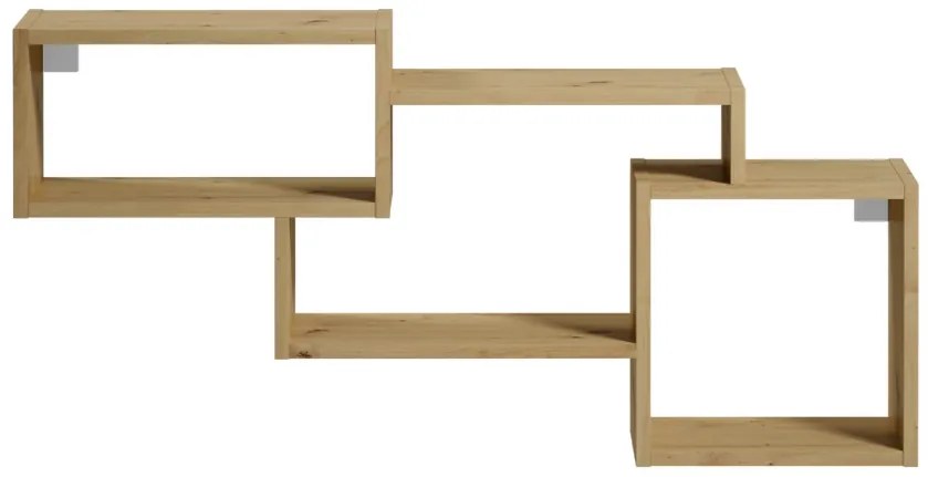 Polita de perete ALITTY 96x46 cm, stejar artisan