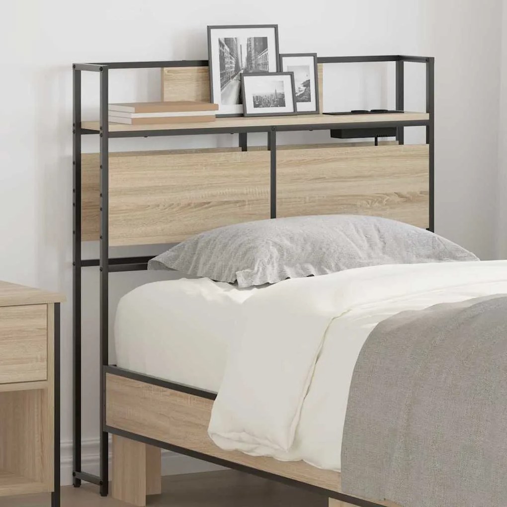 vidaXL Tăblie de depozitare Stejar sonoma 90 cm Lemn compozit