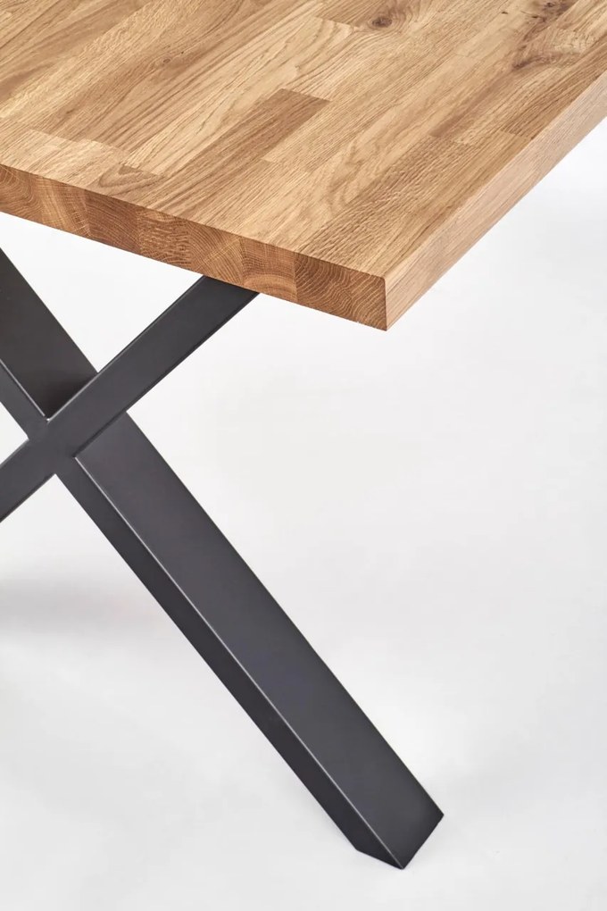 Masa Apex 140 lemn masiv stejar - L140xl85xh76 cm