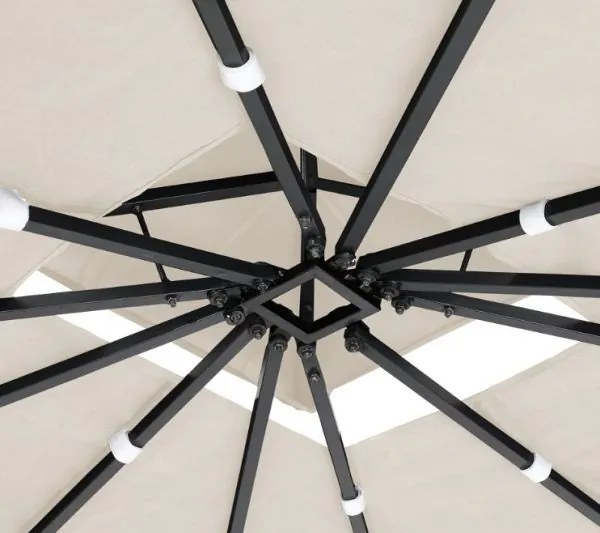 Deuba Pavilion ratan 3x4 m - crem