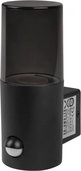 Aplica de exterior cu senzor 1xE27/40W/230V IP44 negru/fumuriu