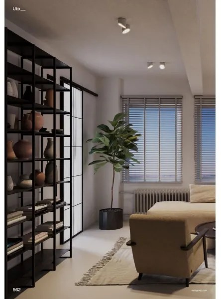 Redo 01-1629 - Spot LED UTO, 18 W, 230 V, Ø 14 cm, alb