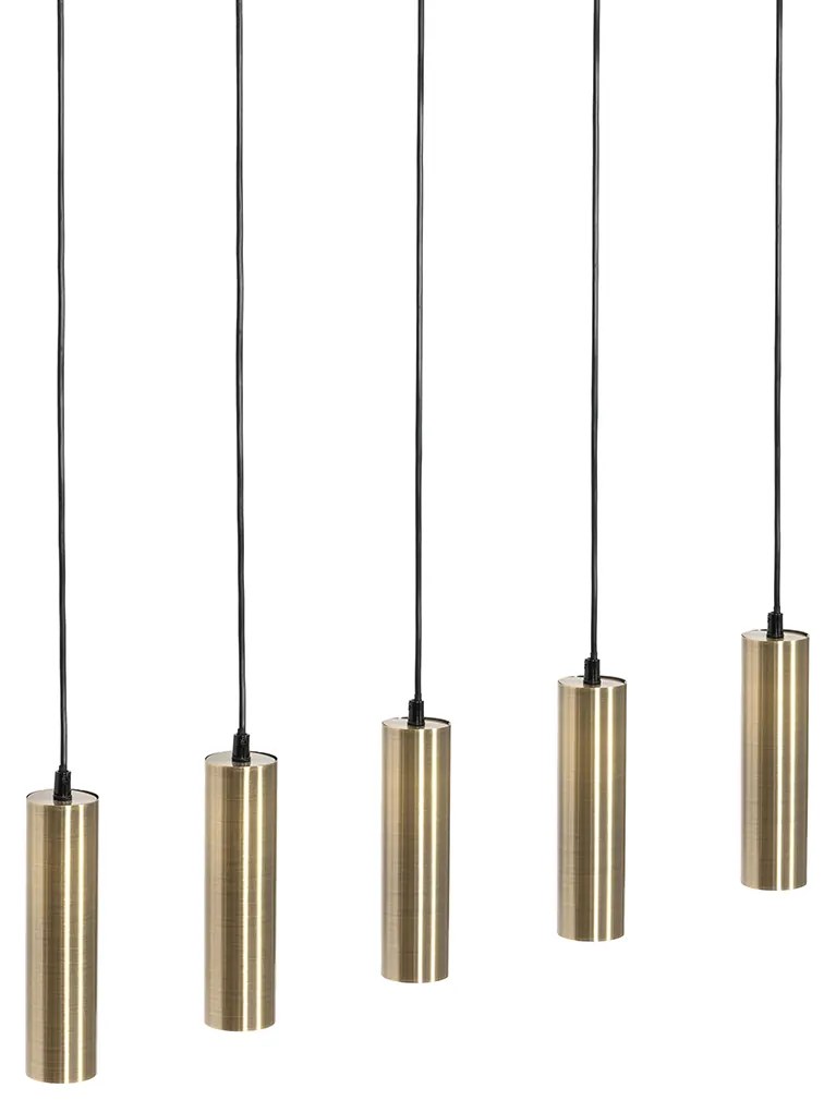 Lampă modernă cu pandantiv bronz cu 5 lumini - Jeana