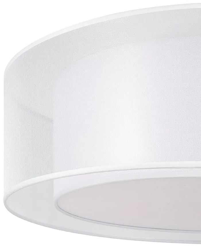 Plafoniera design modern Bergamo alb, transparent