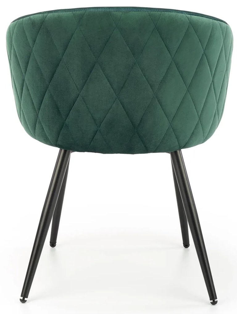 Scaun de masa Catifea Verde Inchis, LANGS 430