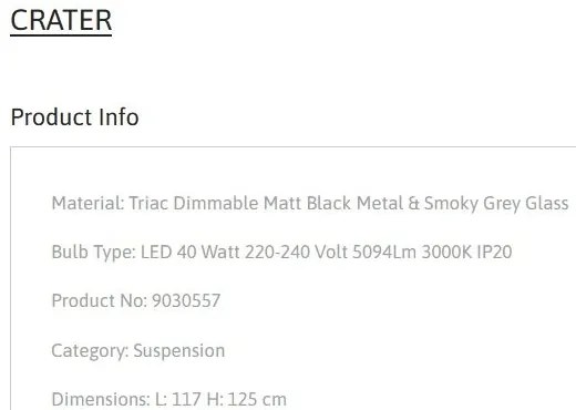 Lustra LED design modern decorativ CRATER